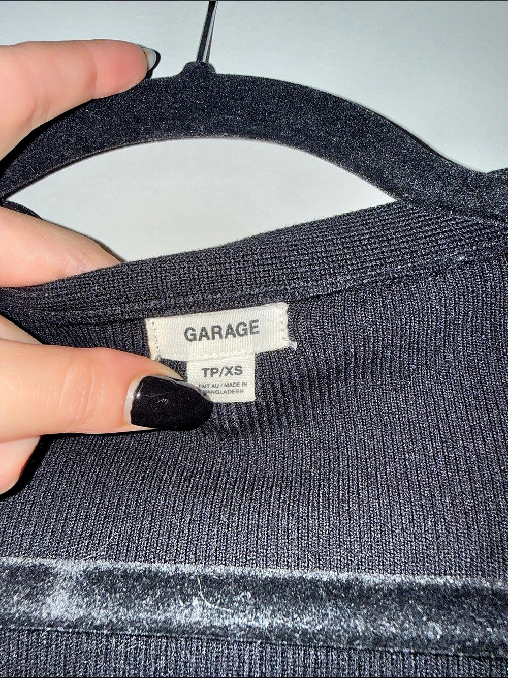 Garage Ribbed Button-Front Cardigan - Picture 3 of 3